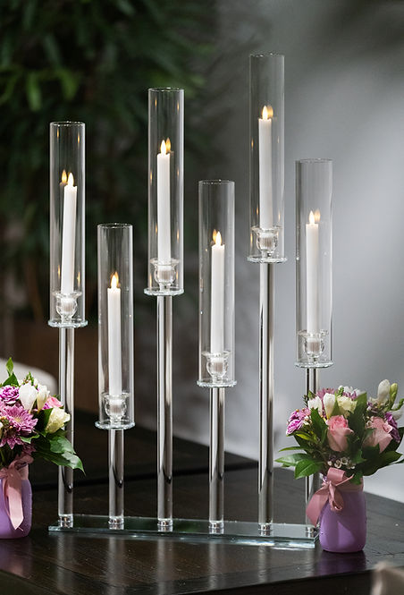 Glass & Crystal Candle for Luxury Wedding Candle Styling in Brisbane, Gold Coast & Byron Bay