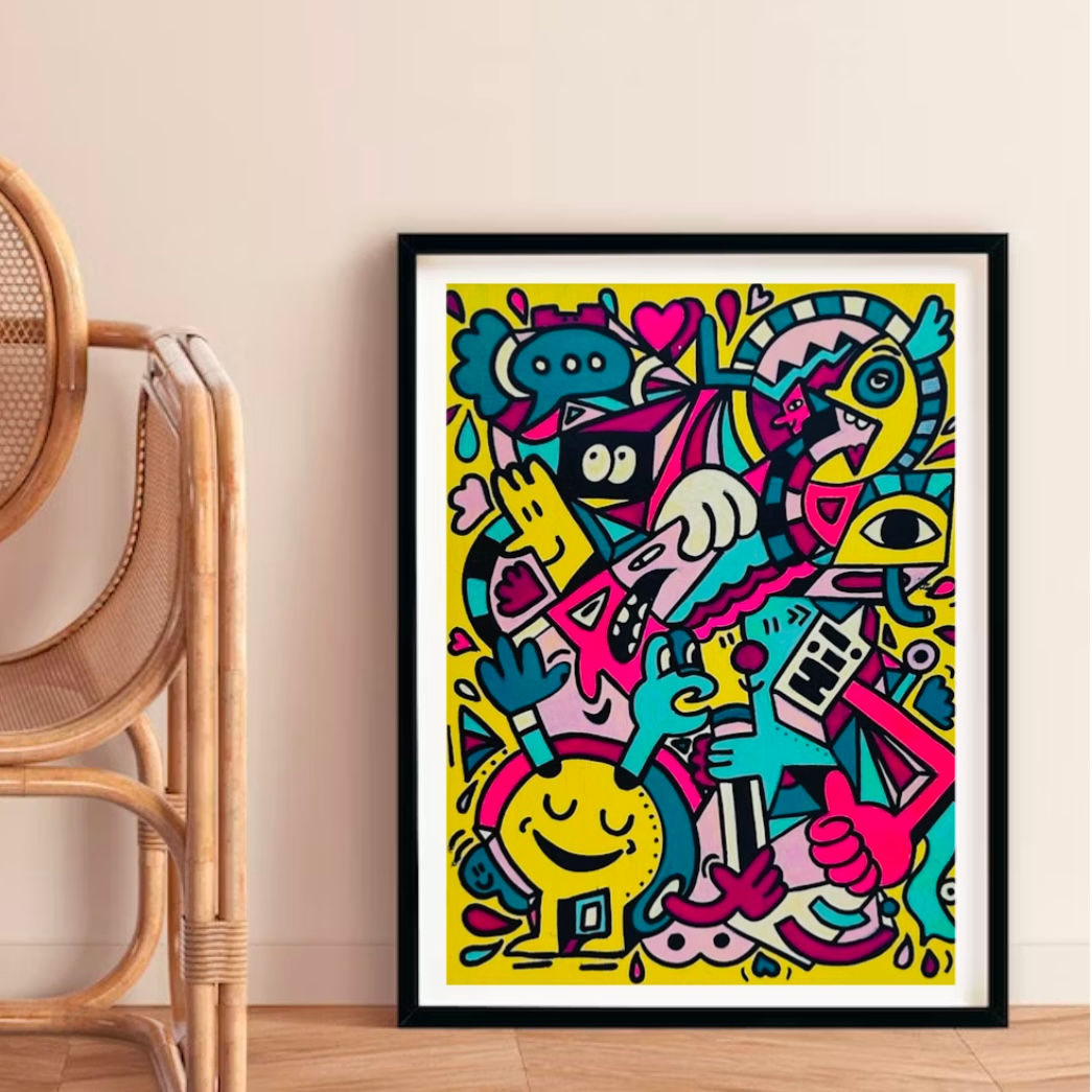 Yellow Hi! - A4 print