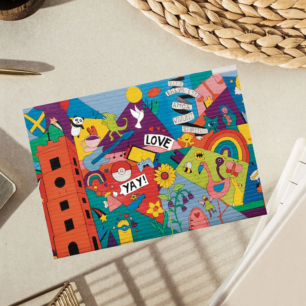 St Albans Mural - card #1