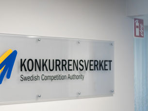Bild på skylt däe det står Konkurrensverket
