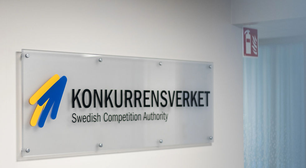 Bild på skylt däe det står Konkurrensverket