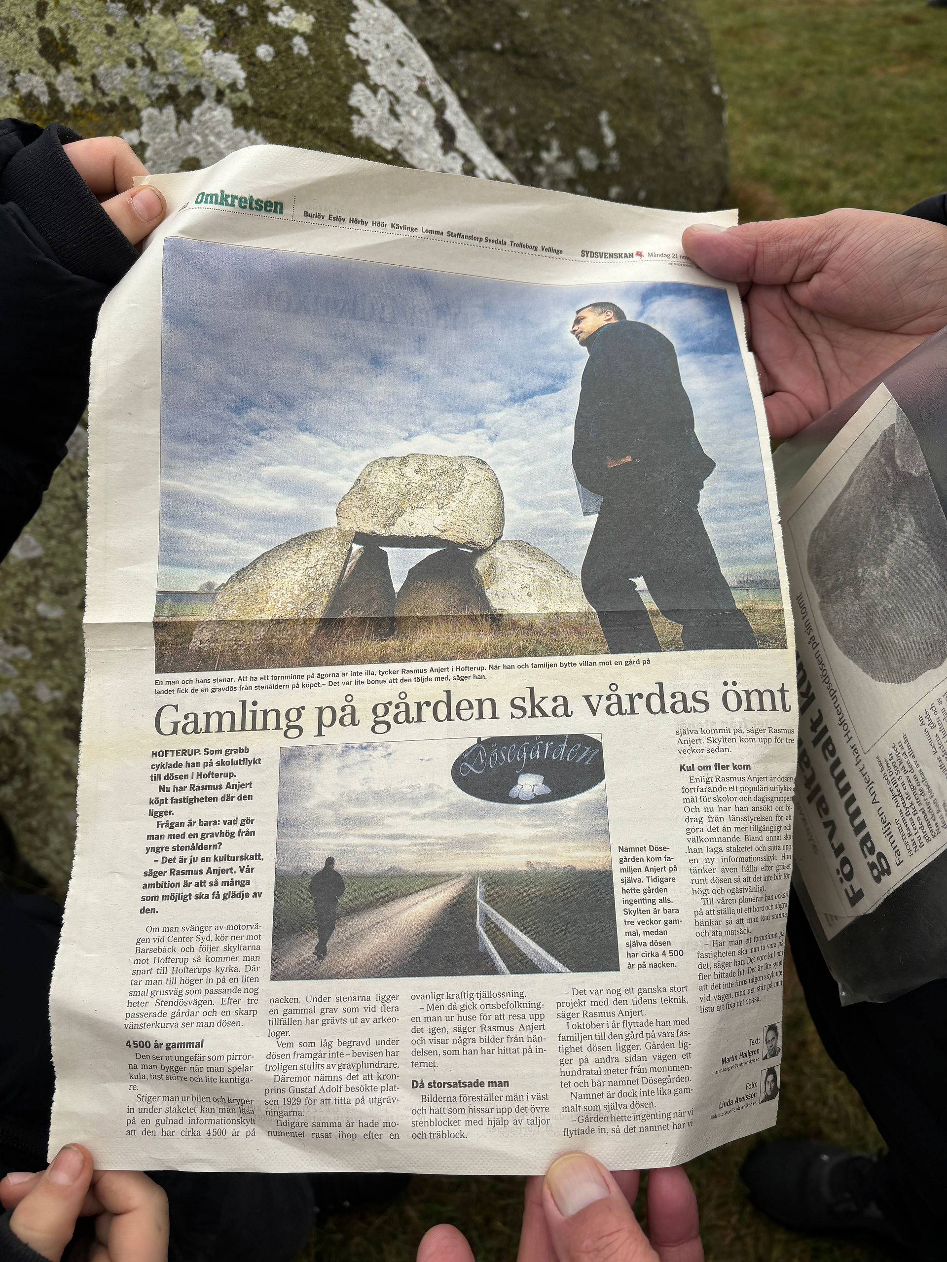 Tidningsartikel från 90 talet