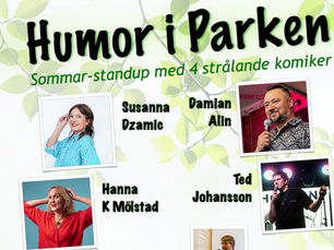 Solsken väntas inför Humorpremiär i parken