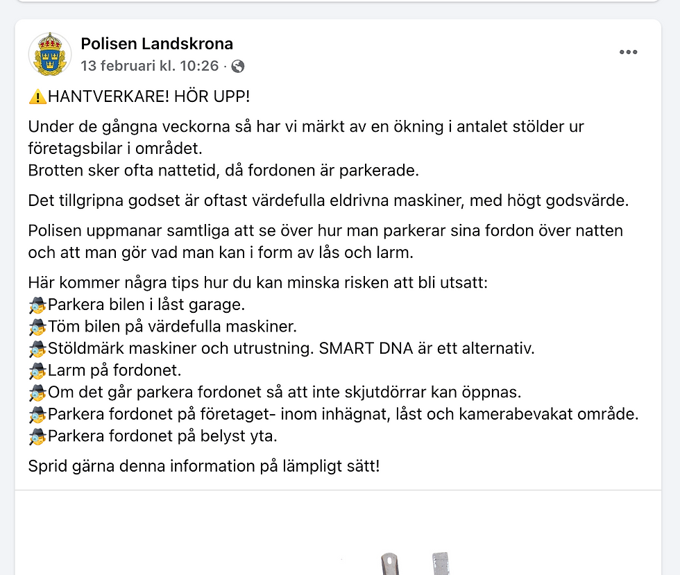 Polisen Landskrona Facebook