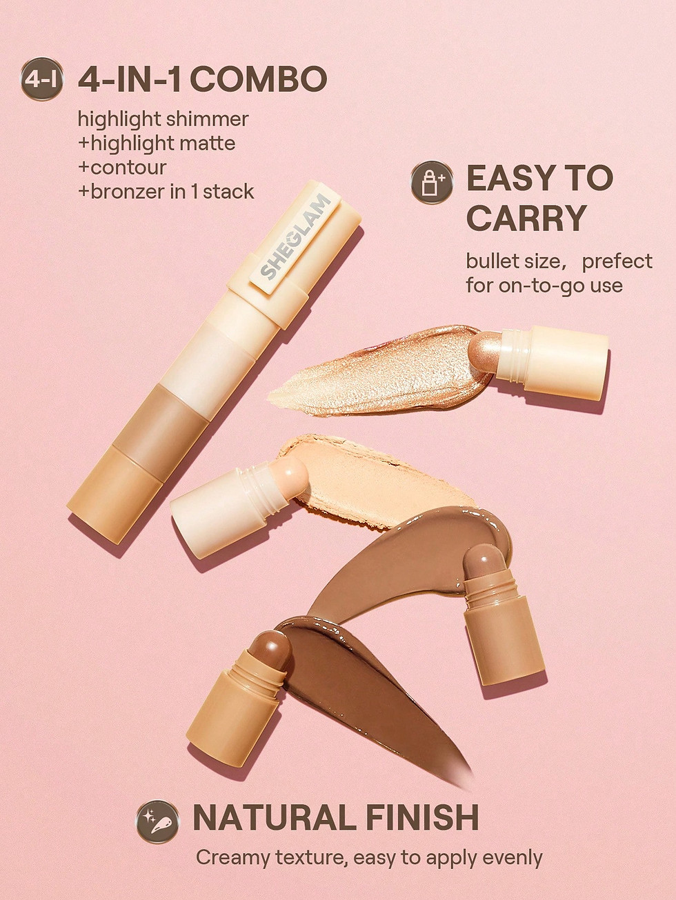 Miniatura: Multi-Glam Face Pen-Cacao