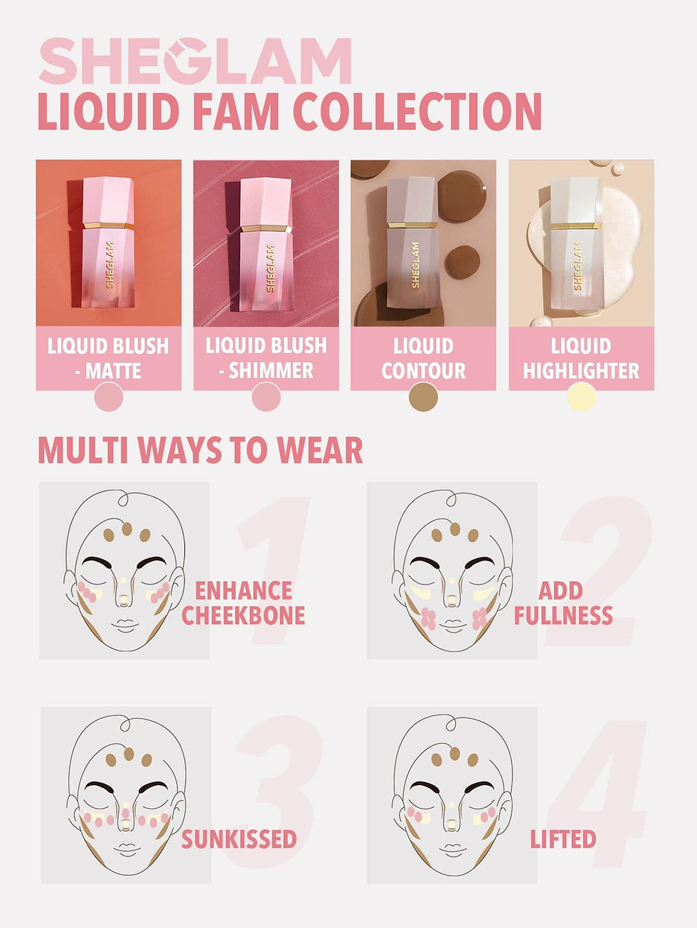 Miniatura: Color Bloom Dayglow Liquid Blush Shimmer Finish