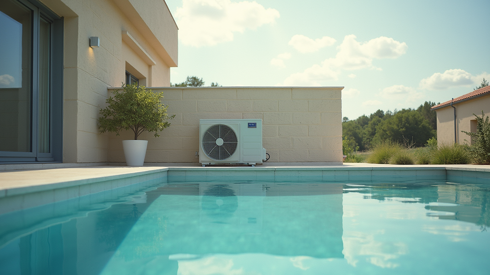 Vue en plongée d'une unité extérieure de climatisation installée sur un toit à Aix-en-Provence