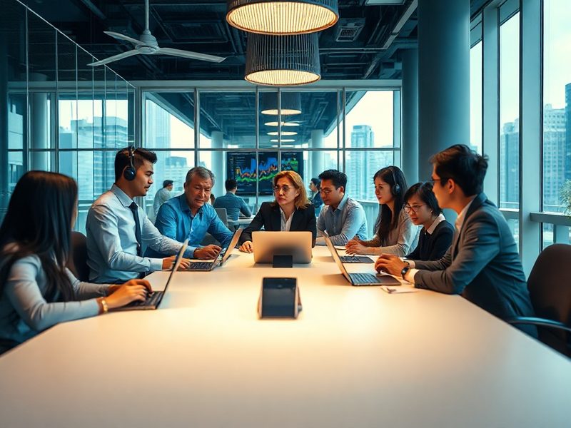 HR professionals collaborating in Jakarta office - Software HR terbaik Indonesia 2026