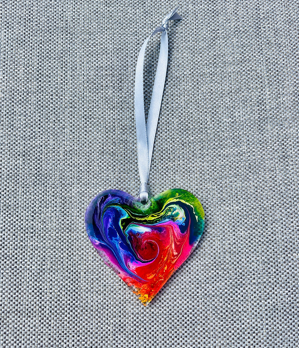 Thumbnail: Multi Coloured Hanging Heart