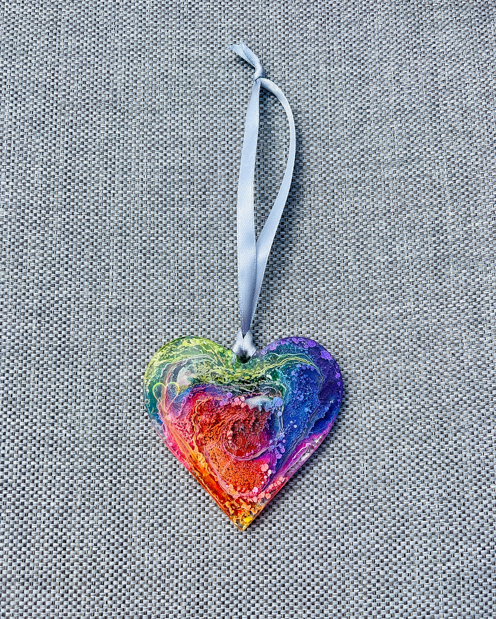 Thumbnail: Multi Coloured Hanging Heart