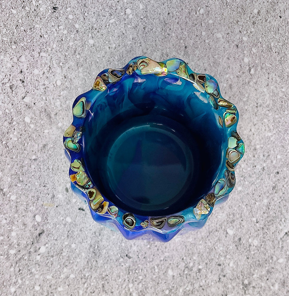 Thumbnail: Handmade Resin Ribbed Pot