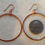 Thumbnail: Hammered Copper Hoop Earrings