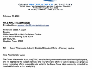 GWA Provides Second Mitigation Update to Sen. Lujan – Feb. 29, 2026