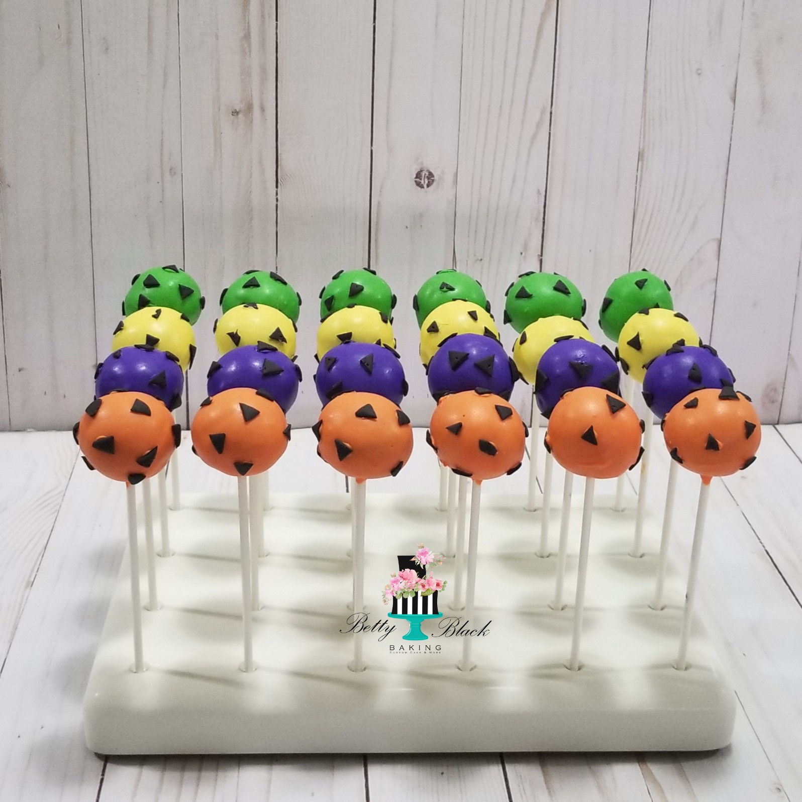 Flinstone themed cake pops
