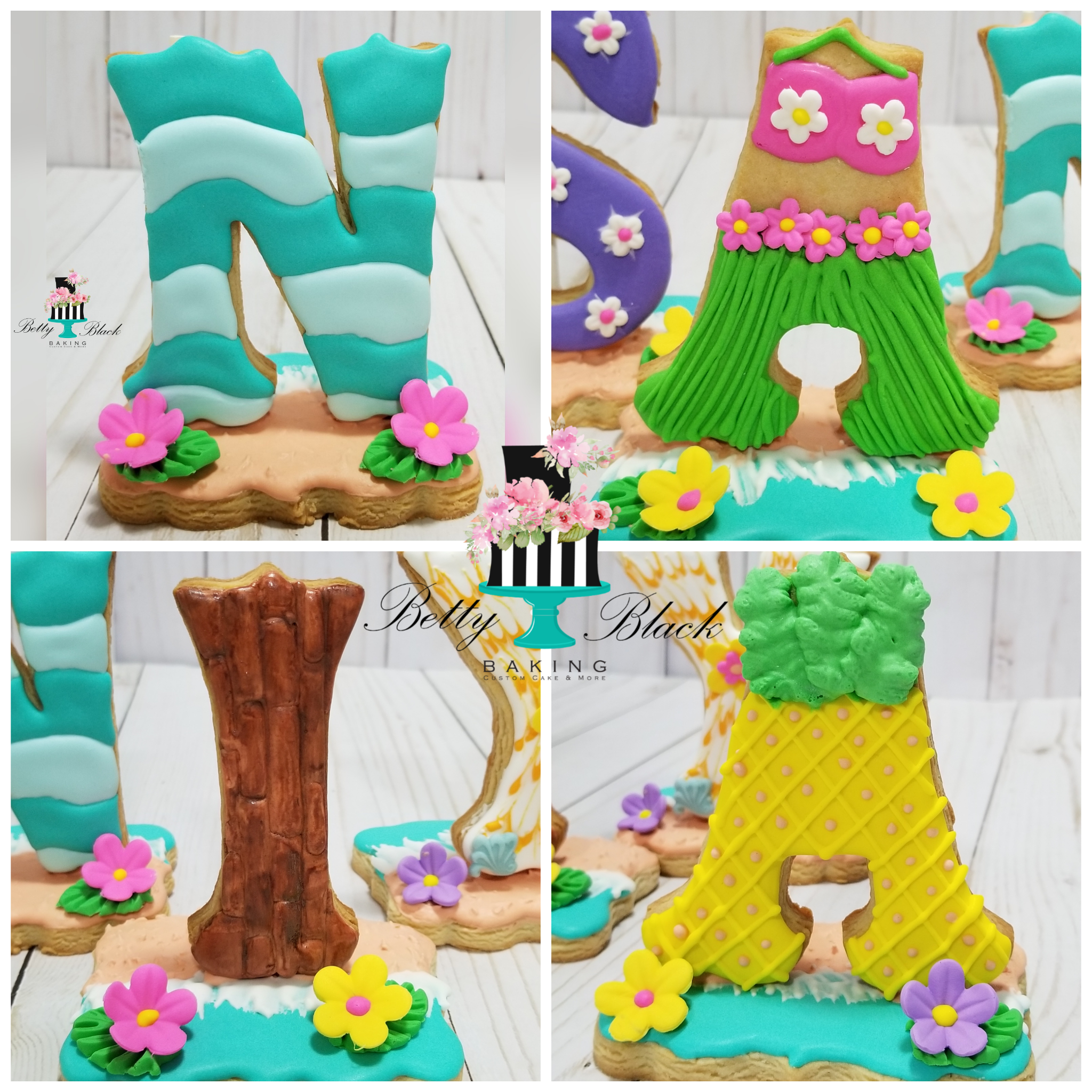 Beach themed cookies