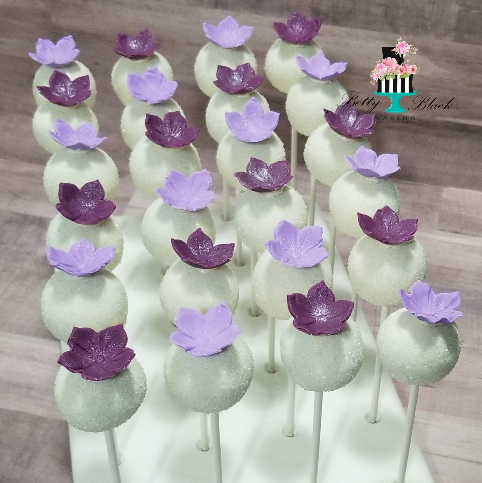 Purple & Lilac Floral cupcakes