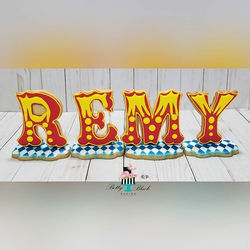 Circus themed cookies for Remy and Remel