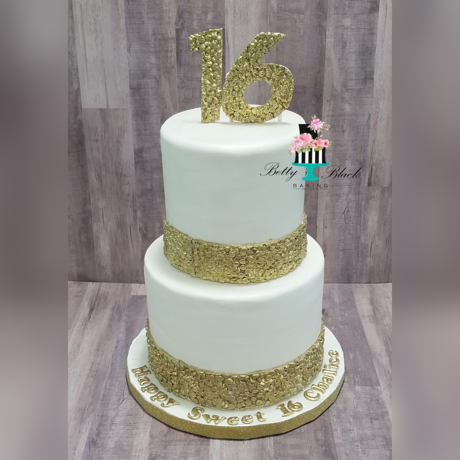 Gold Sequin Sweet 16
