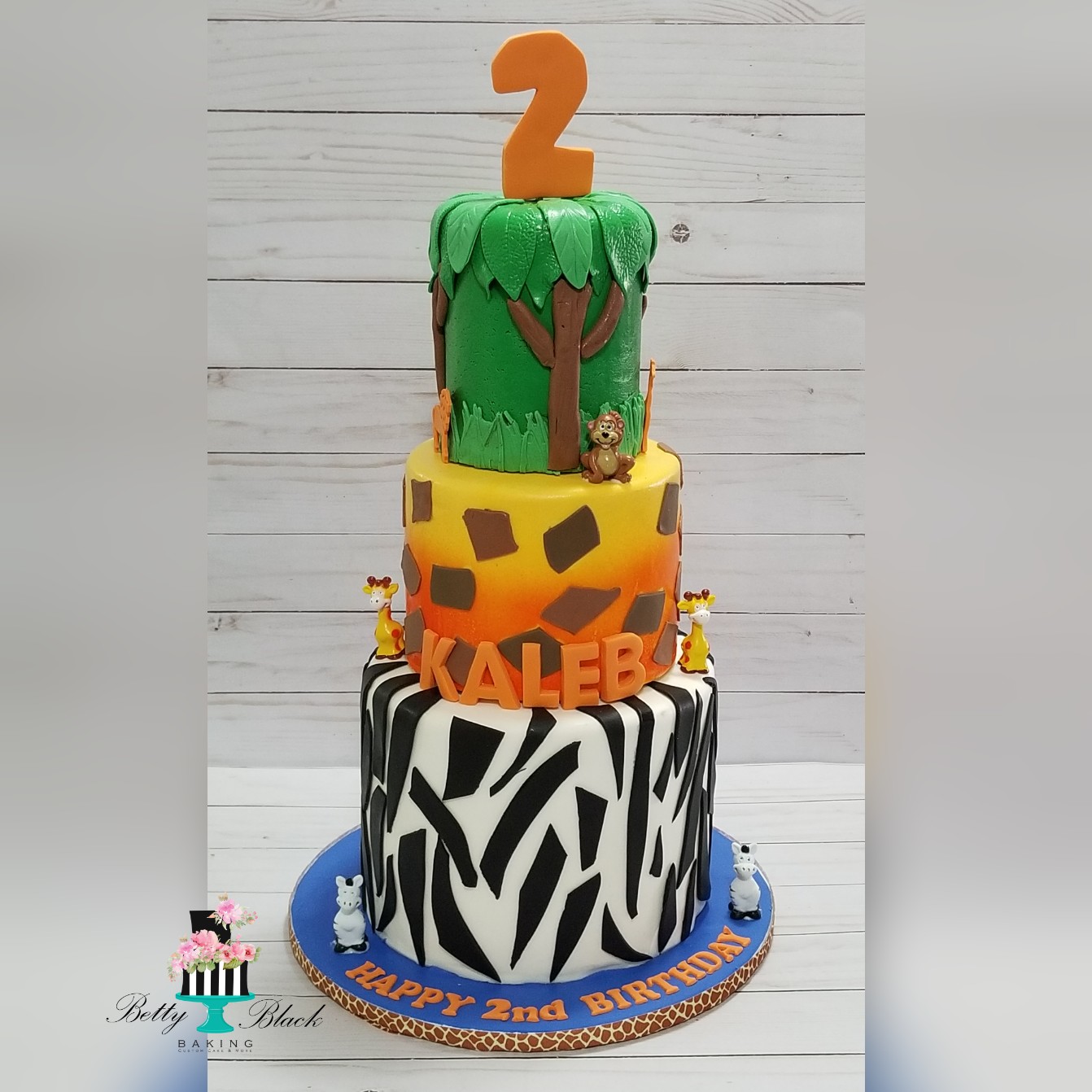 Safari theme Birthday Cake
