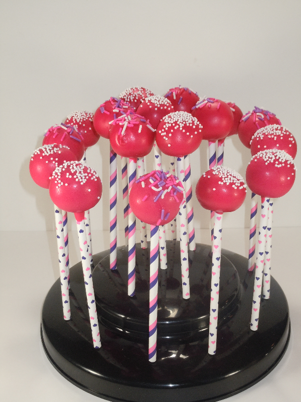 Raspberry Lemonade Cake pops