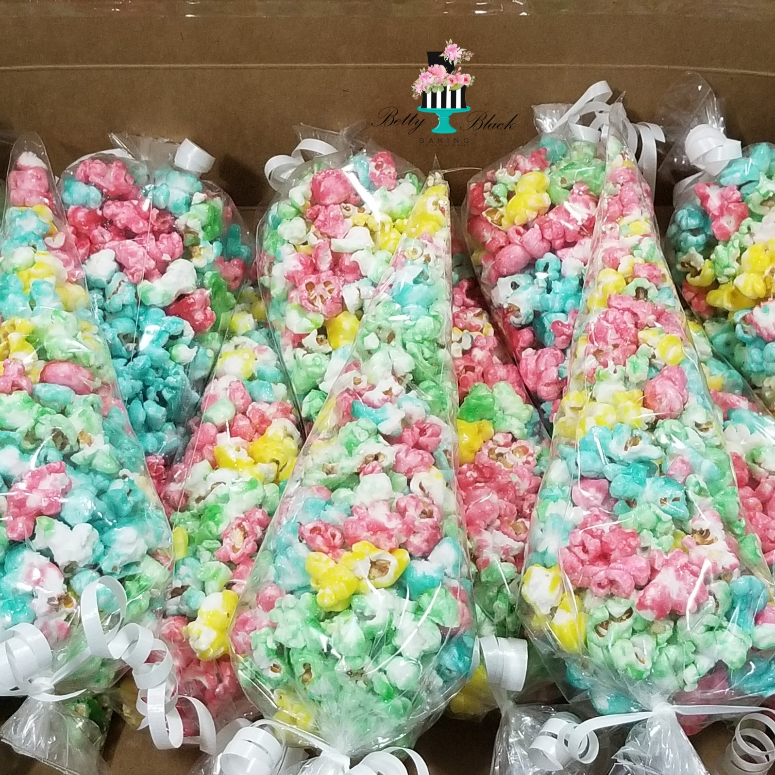 Candied popcorn