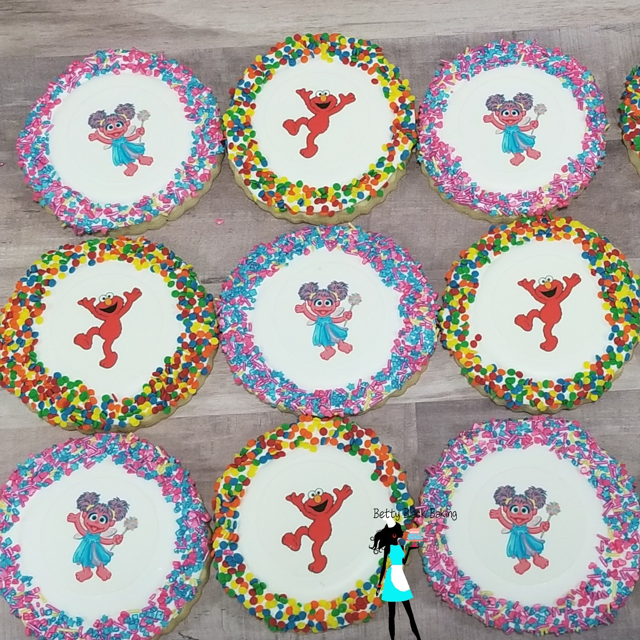 Elmo & Abby cookies