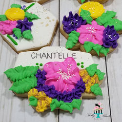 Floral cookies