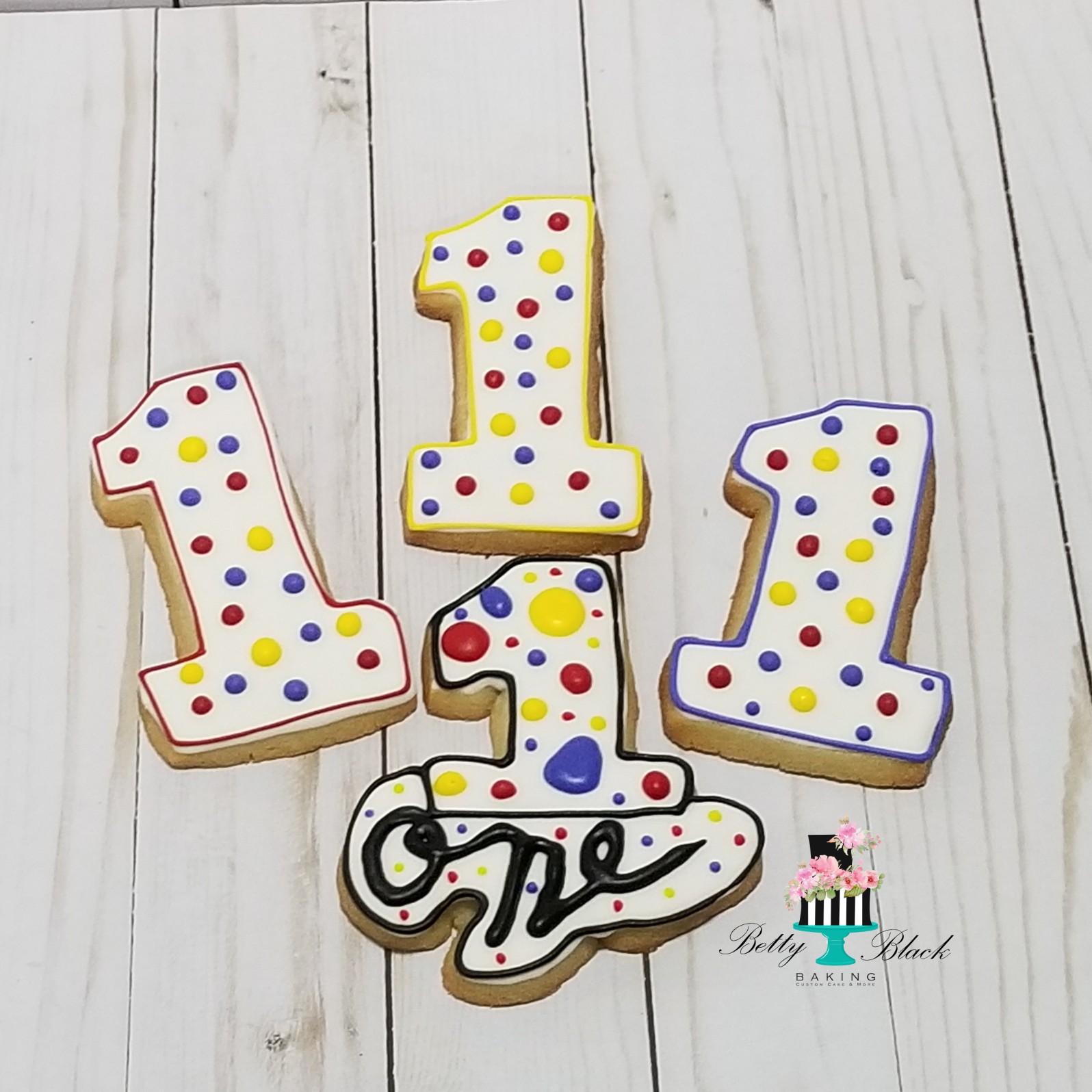 1st birthday cookies