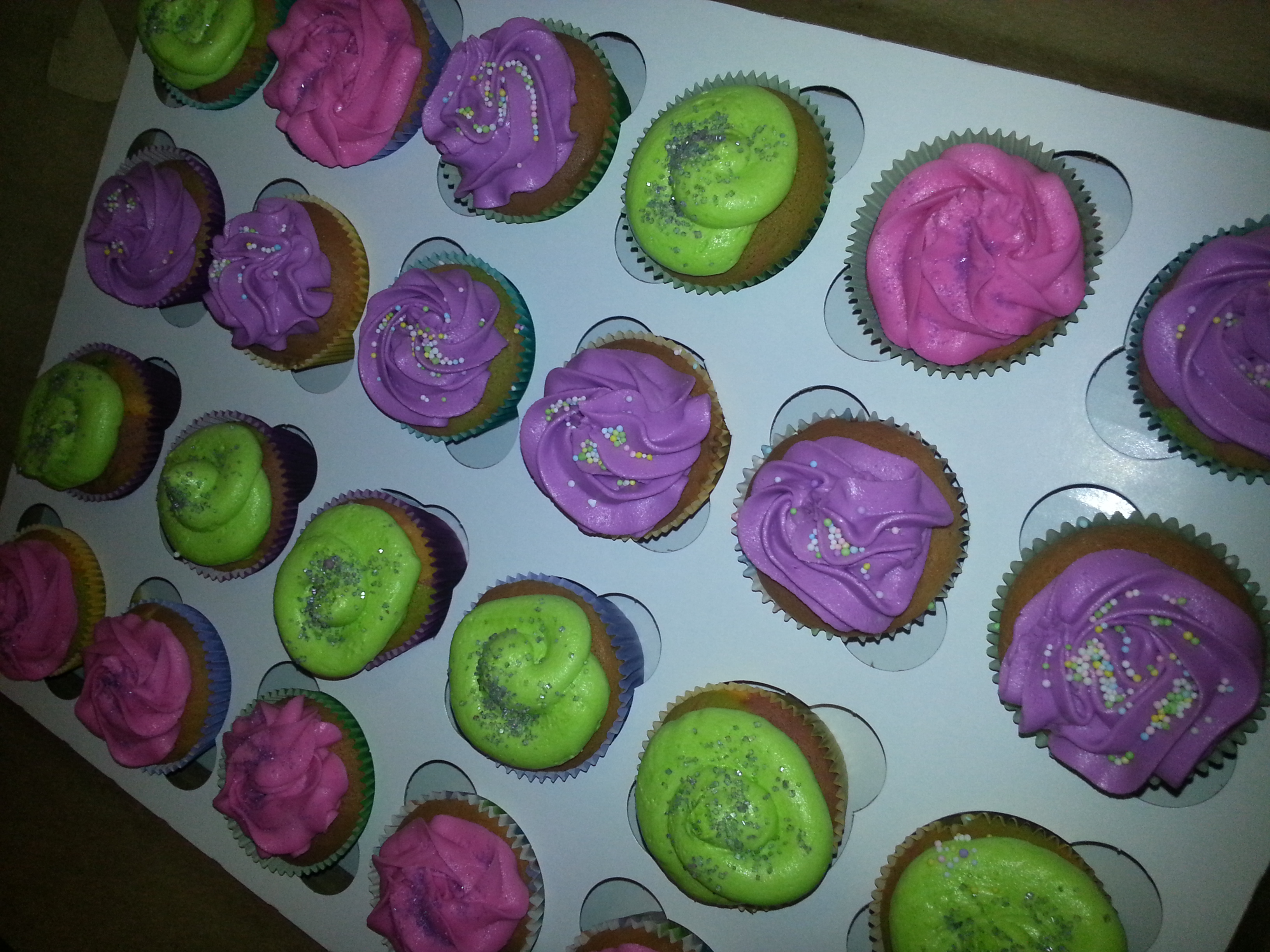 Mardi gras Theme Cupcakes