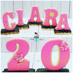 Our signature 3D name cookies for Ciara'