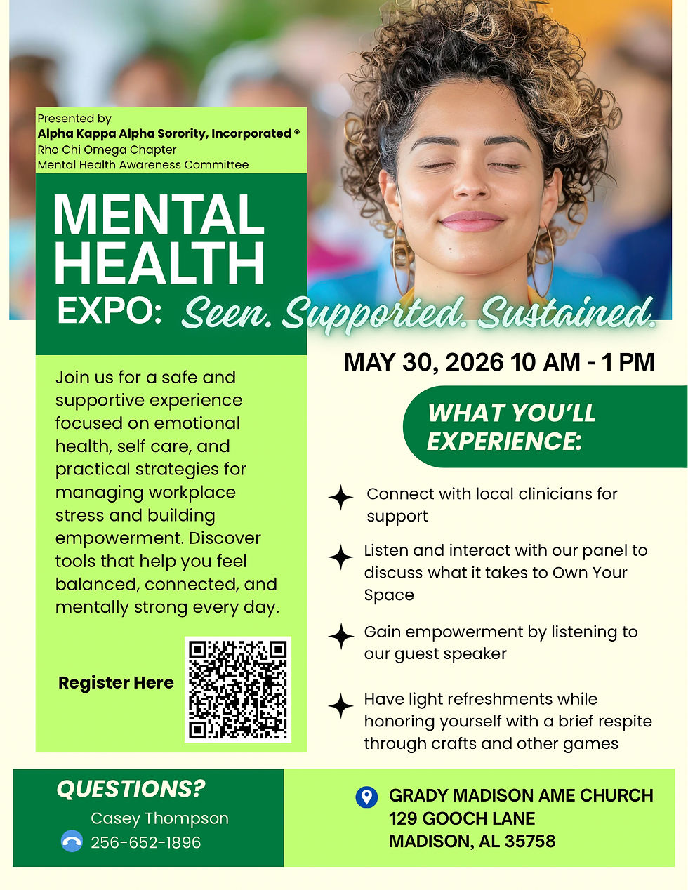Seen. Supported. Sustained. - A Public Mental Health Expo