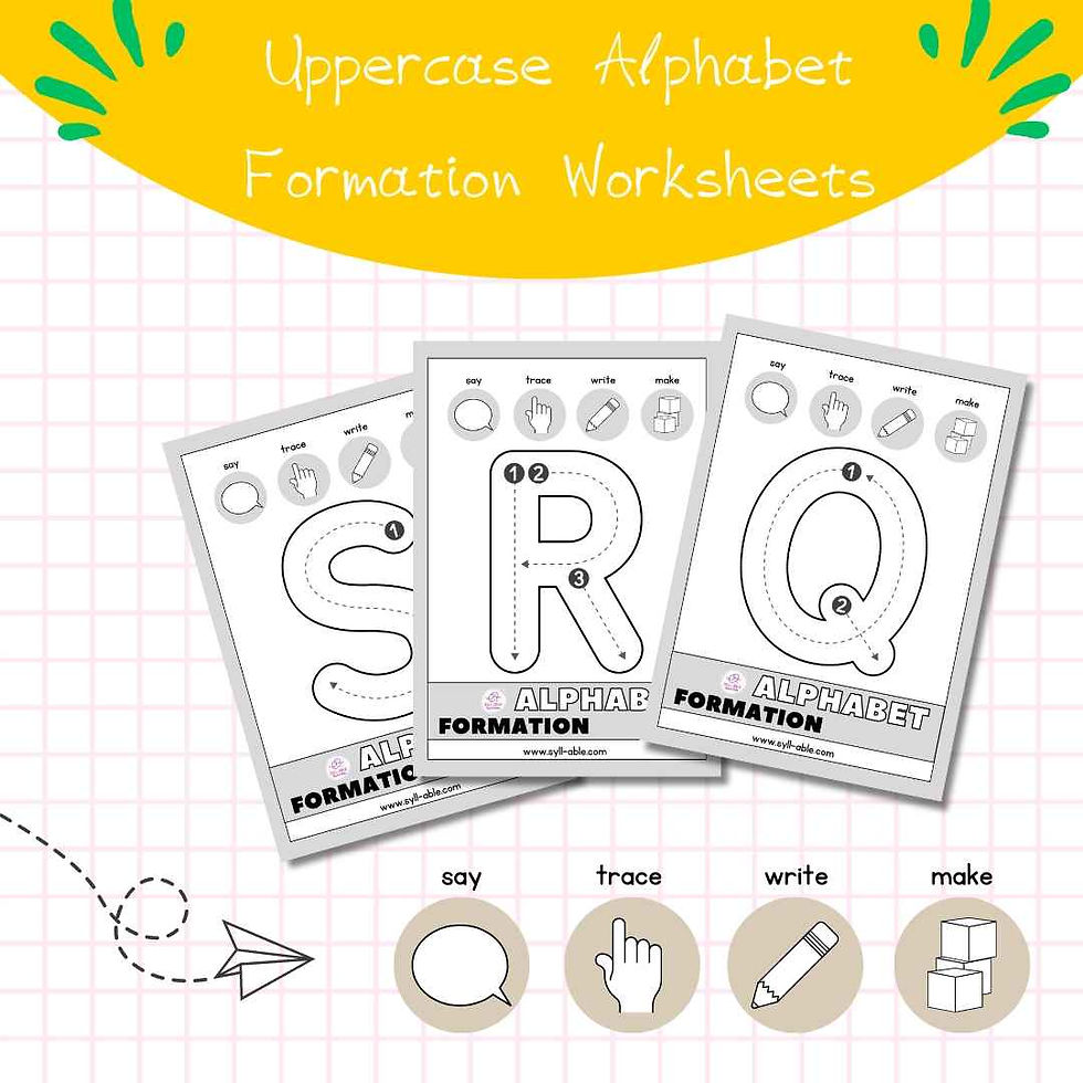 Μικρογραφία: Uppercase Alphabet Formation Worksheets