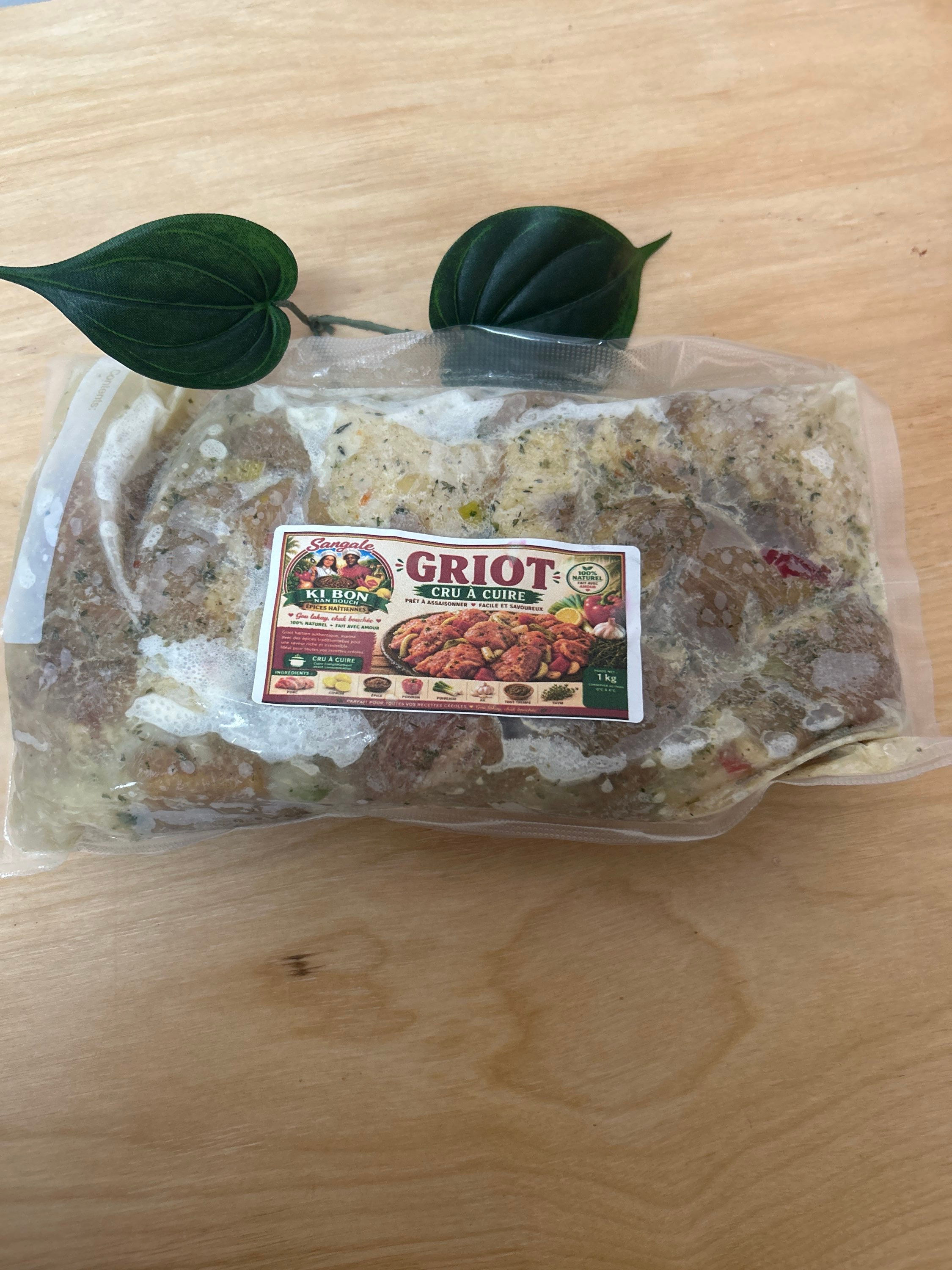 Griot cru mariné