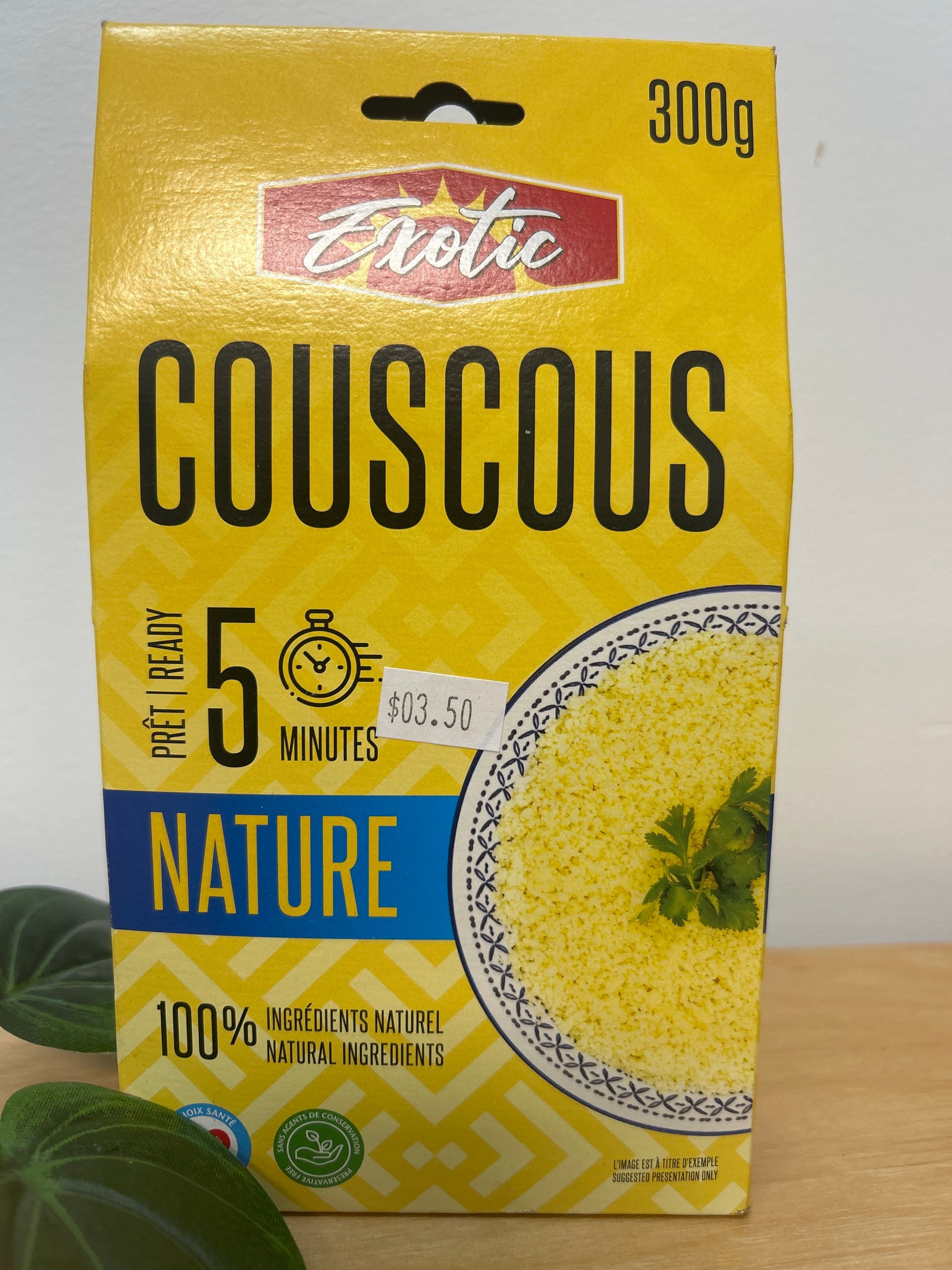 Couscous exotic nature