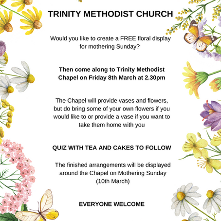 Mother's Day Display at Trinity Chapel