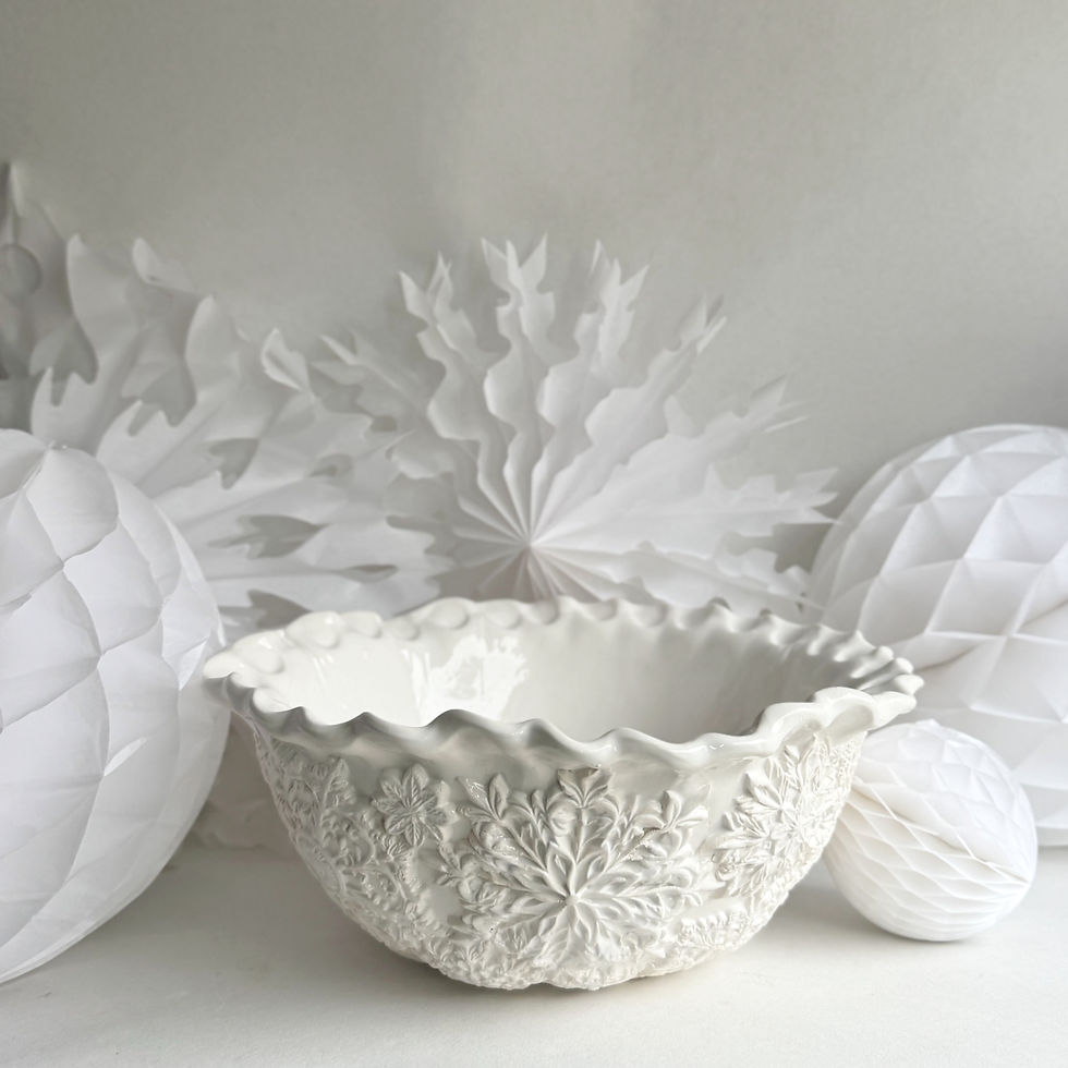 Thumbnail: PRE-ORDER: Snowflake serving bowls/dish