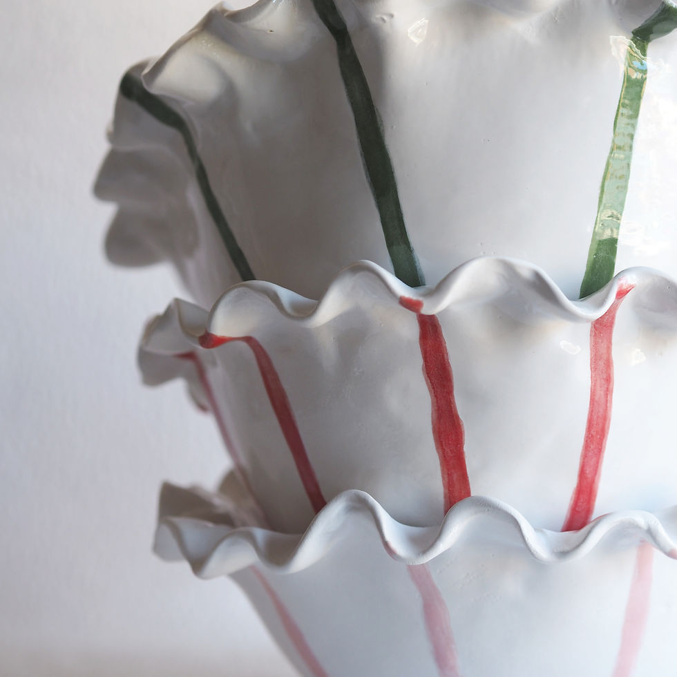 Thumbnail: striped serving dish