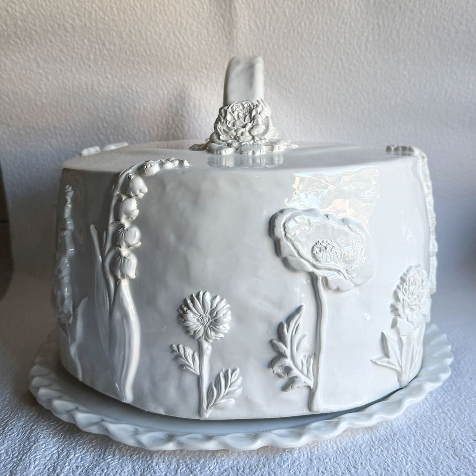 Thumbnail: one-of-a-kind: large round flower dome/cloche