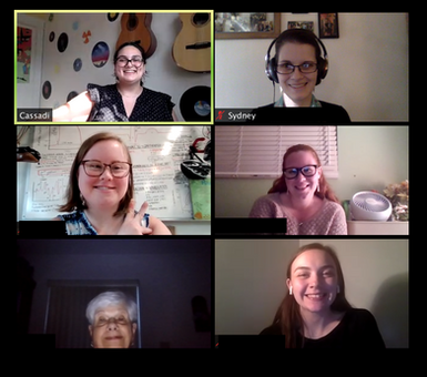 Music for Emotional Expression Music therapy workshop zoom screenshot