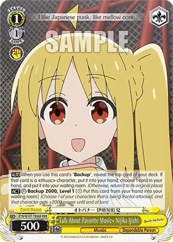 Talk About Favorite Music~ Nijika Ijichi (RRR)