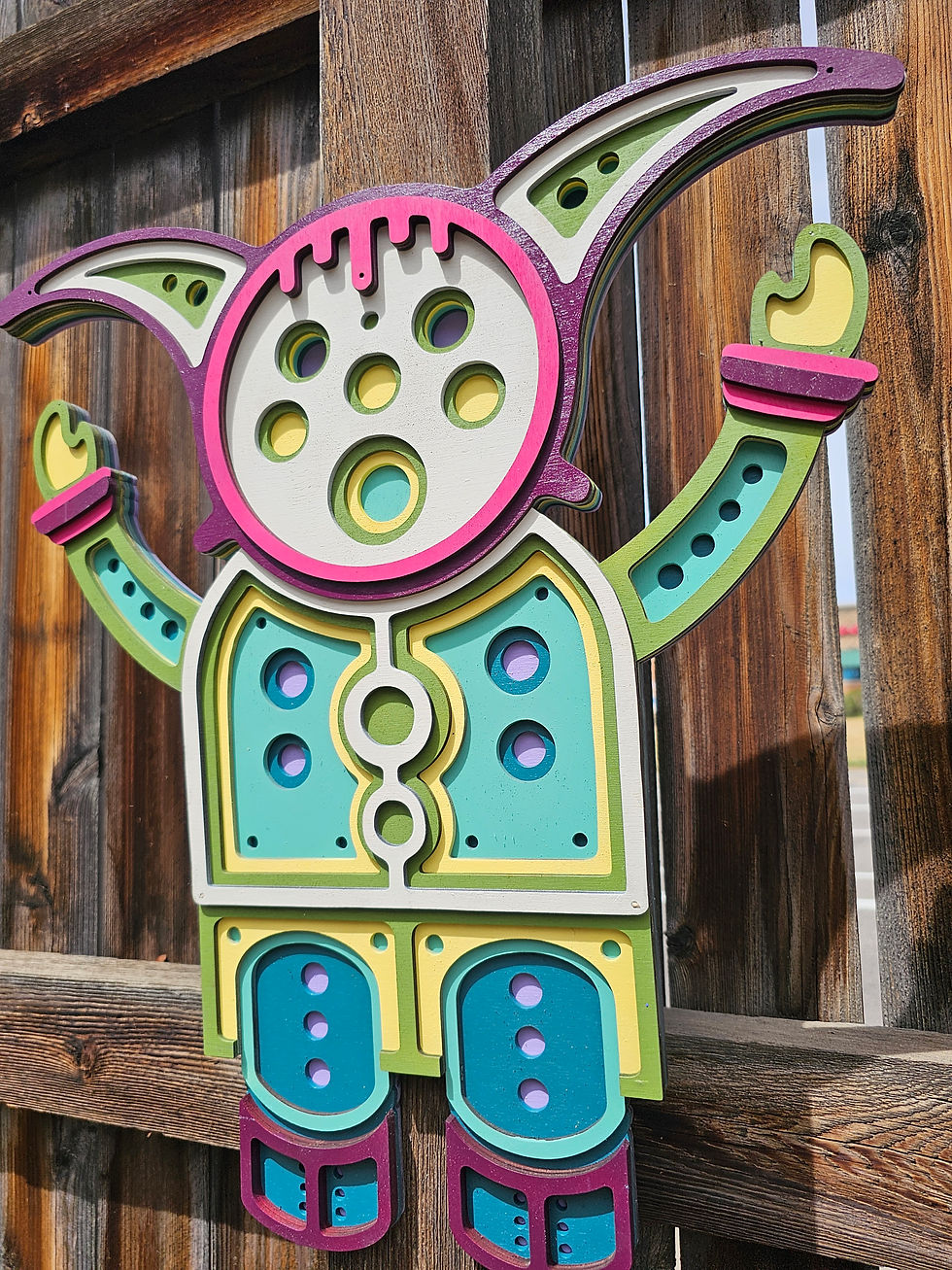Thumbnail: 18" x 16" - "Qizm" 8- layer laser cut Harry Pack x Lazer Eye Studios