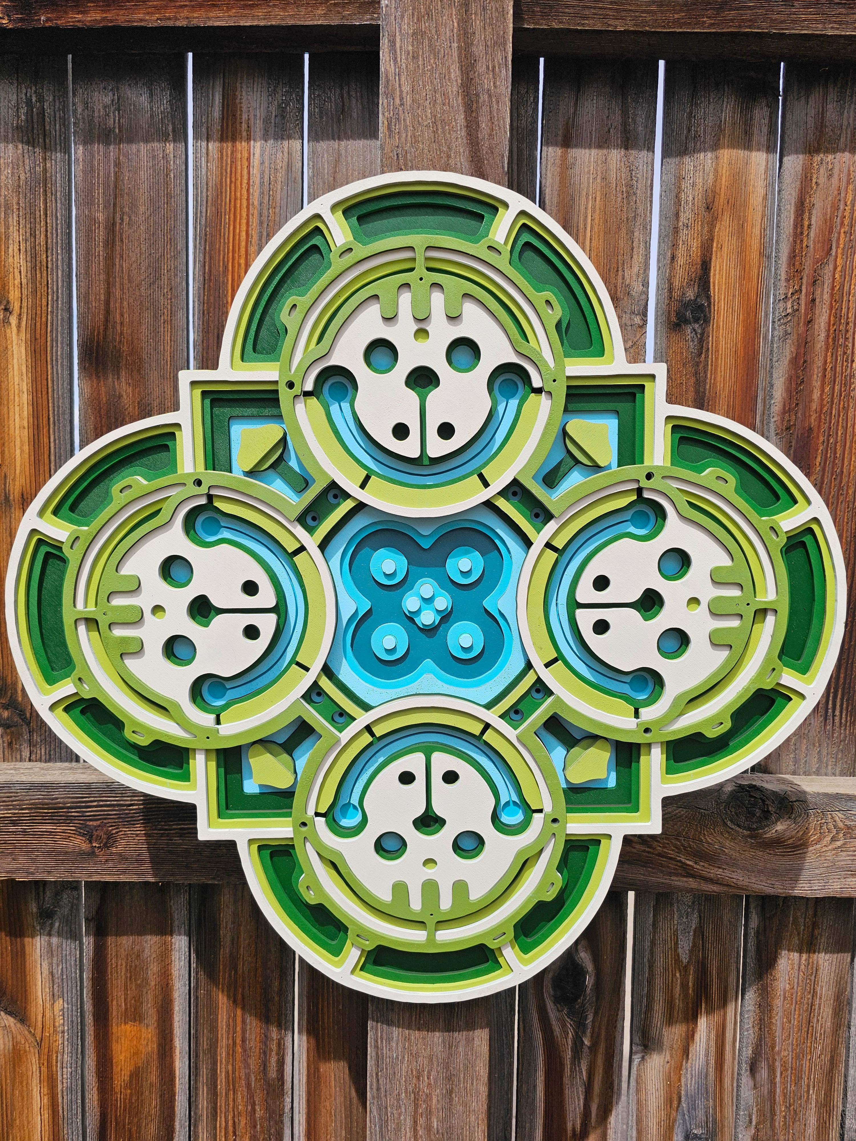 20" x 20" - "Tërfili" 7 layer laser cut Harry Pack x Lazer Eye Studios
