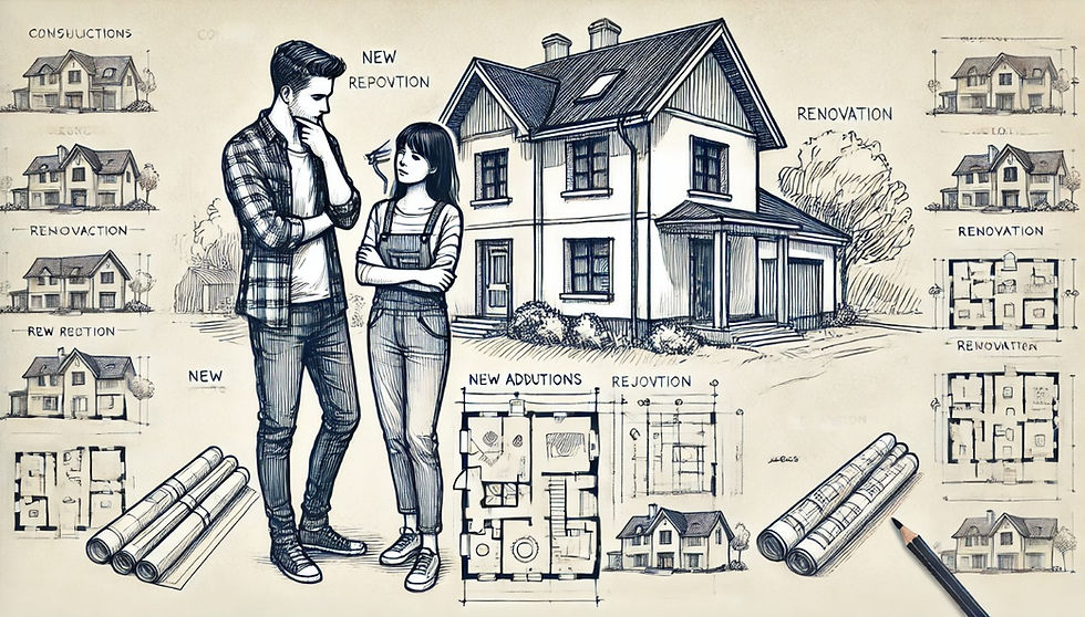 couple wondering about the best strategy for their project