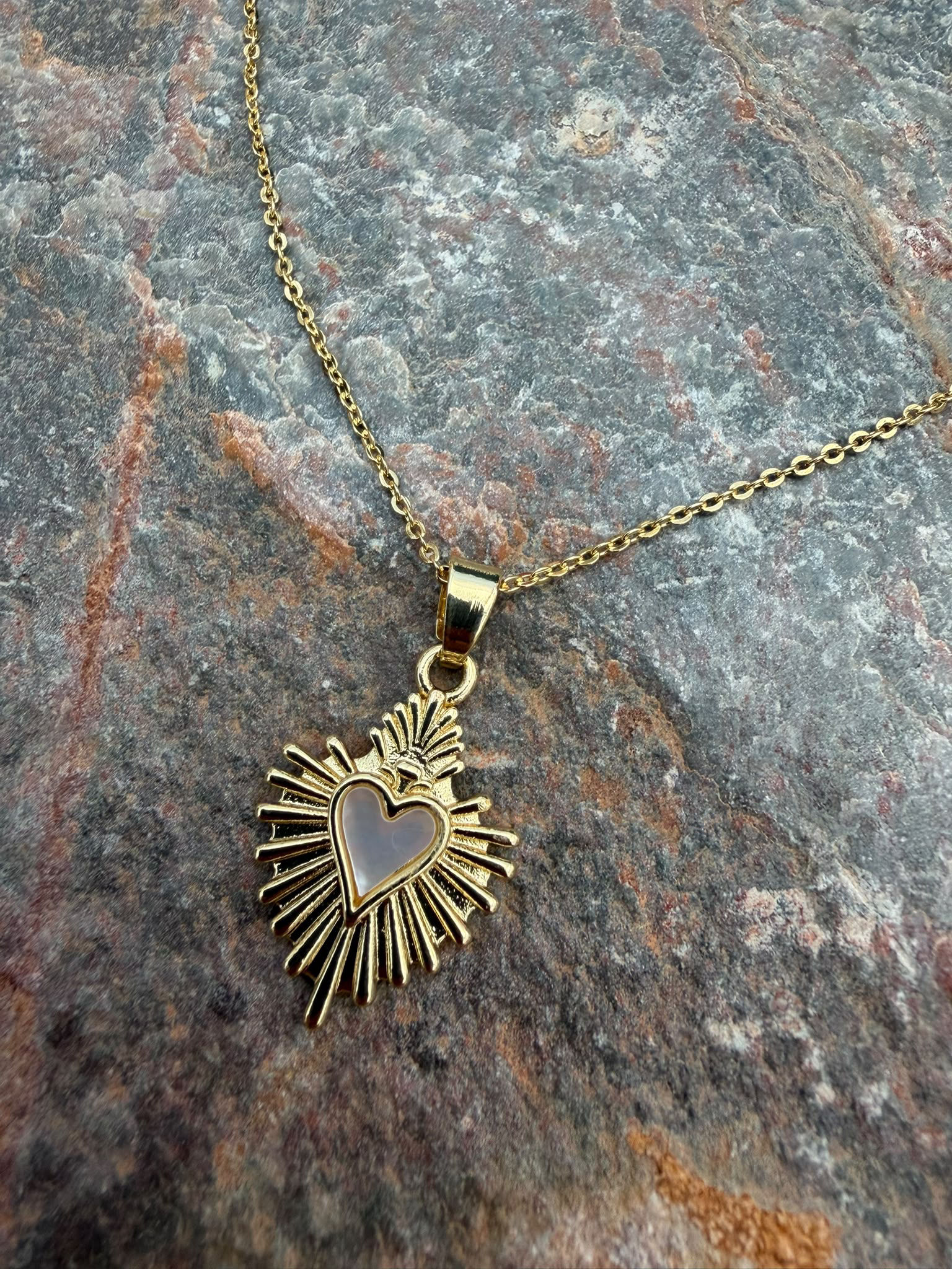 Collar Corazón Nacar