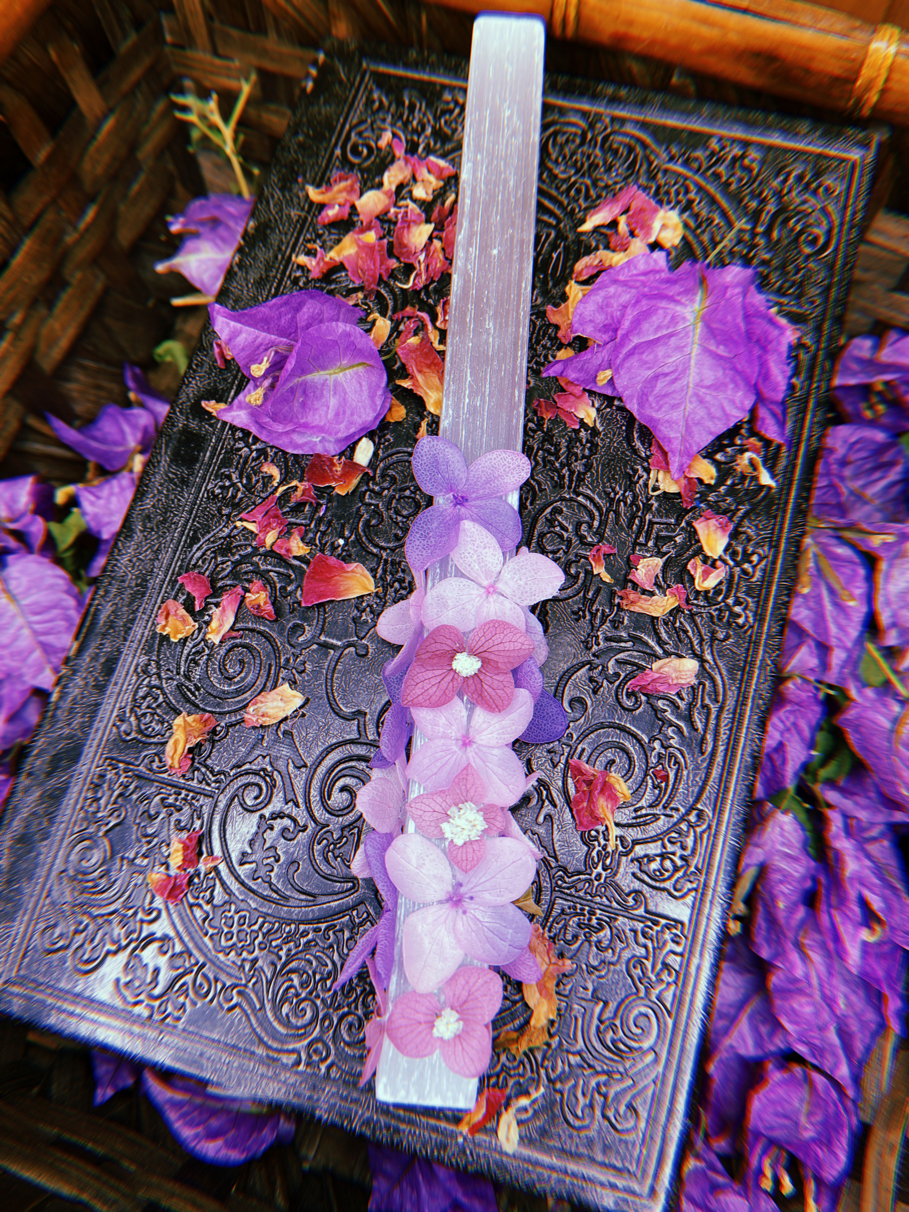 ♥ in the garden ♥ selenite crystal wand