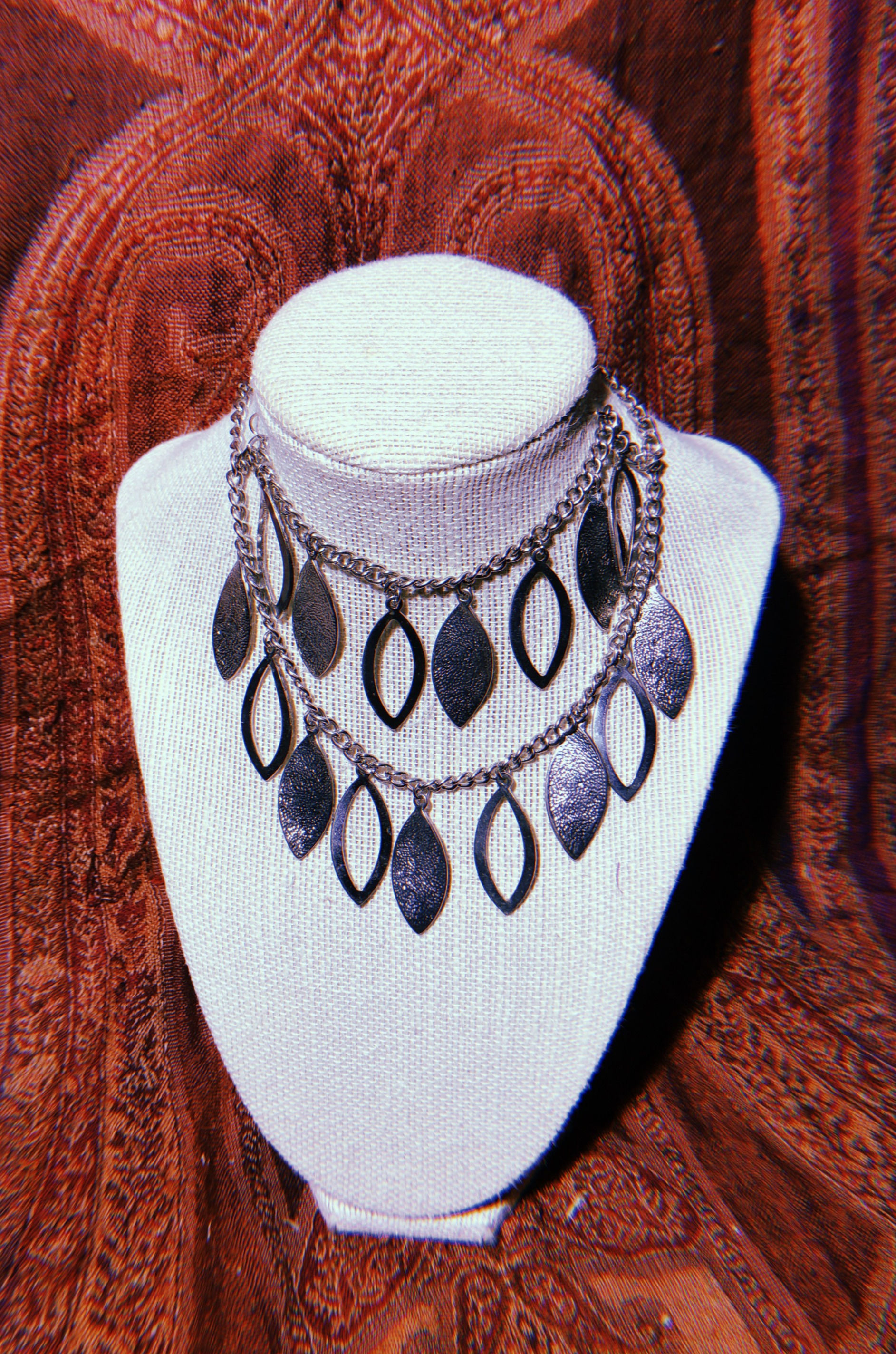 Goddess Silver Hanging Chain Necklace