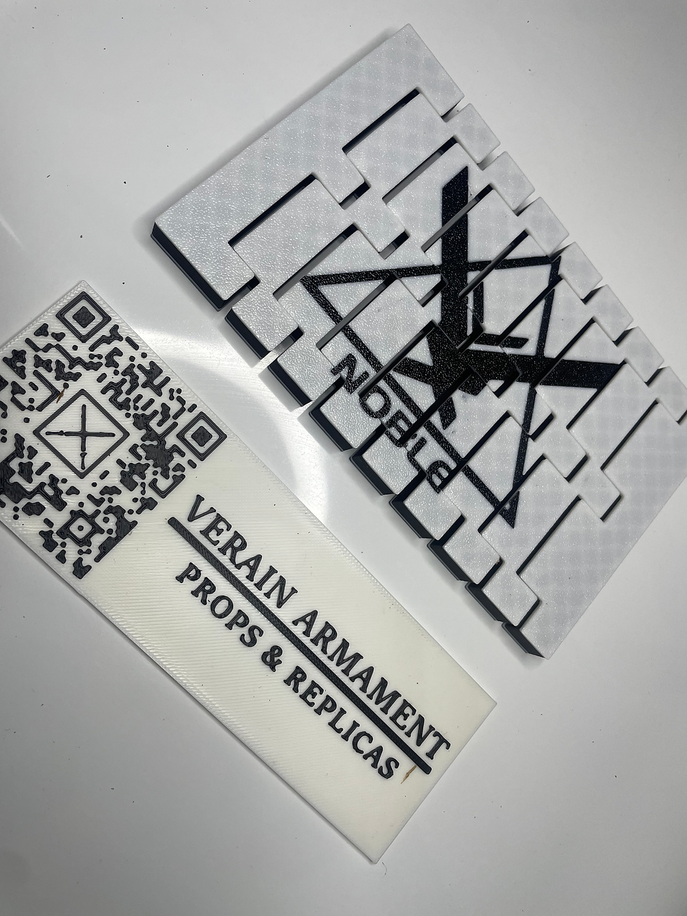Thumbnail: Halo Noble Team 3D Printed Articulating Flag, Double sided decoration 