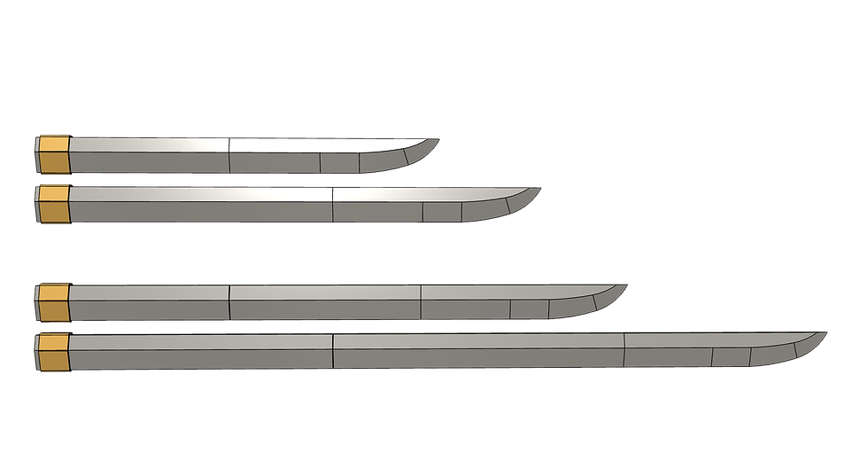 Straight Edge Sword Blade STL Files