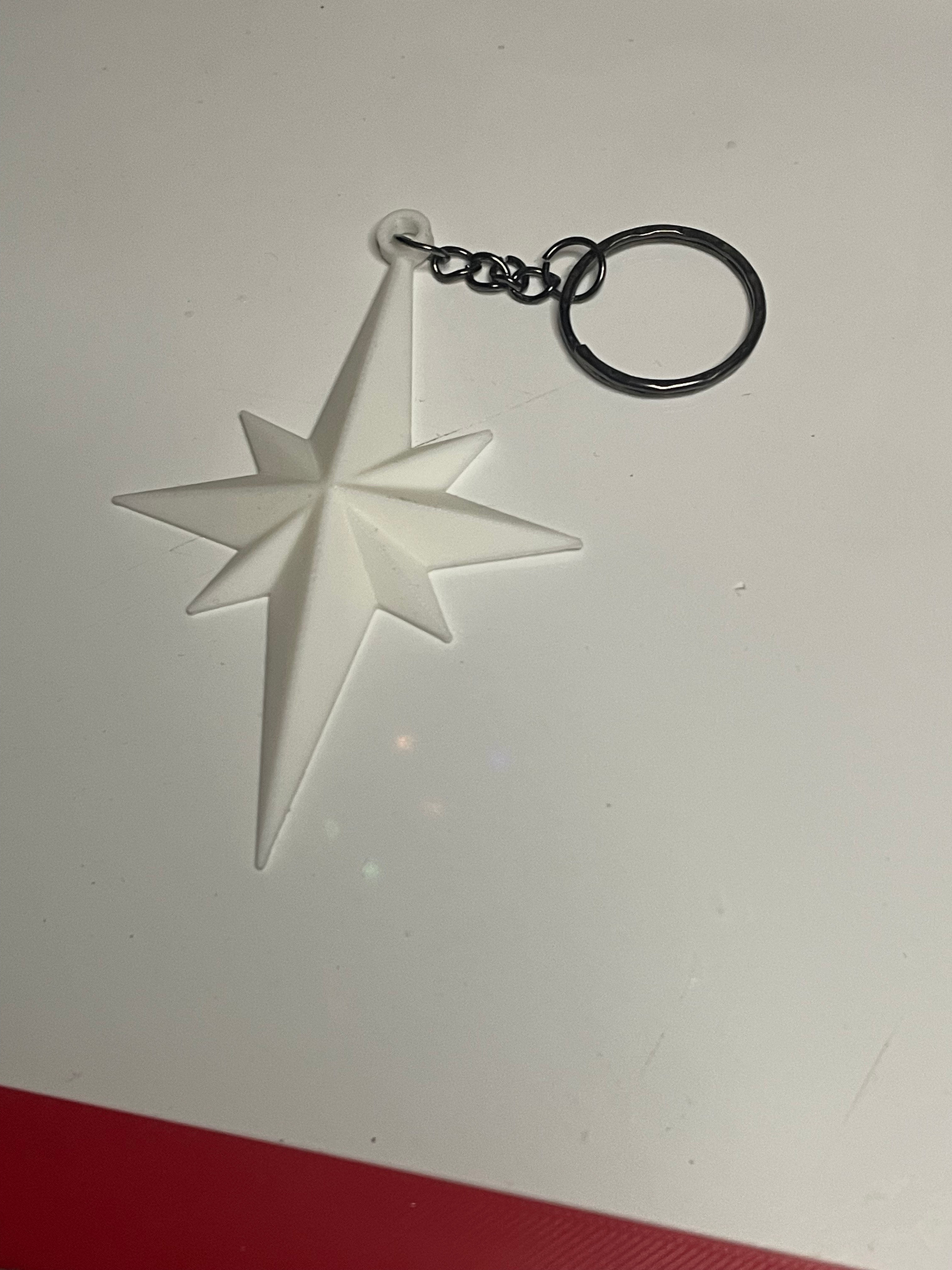 Aquwa Star Necklace Keyring 