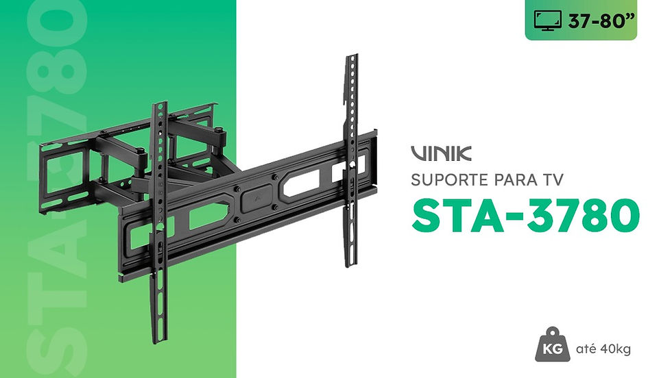 Miniatura: Suporte Articulado Para Tv Led/Lcd/Plasma De 37" A 80" Polegadas Com Inclinação